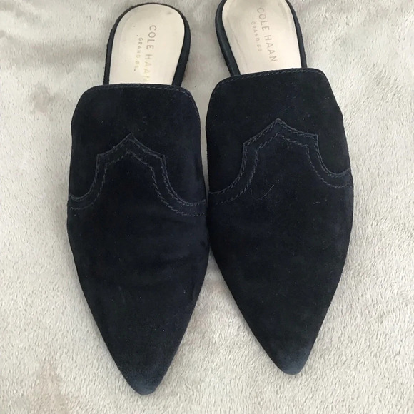 Cole Haan Women’s Hadley Suede Leather Slide Casual Mule Loafer Size 6M - Picture 5 of 12